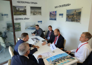General Director of JSC " Corporation Tourism.Russian Federation" Sergey Sukhanov held a working meeting with the General Director of Green Flow Baikal LLC Alexander Tertychny, where they discussed the construction of the Green Flow Baikal integrated tour